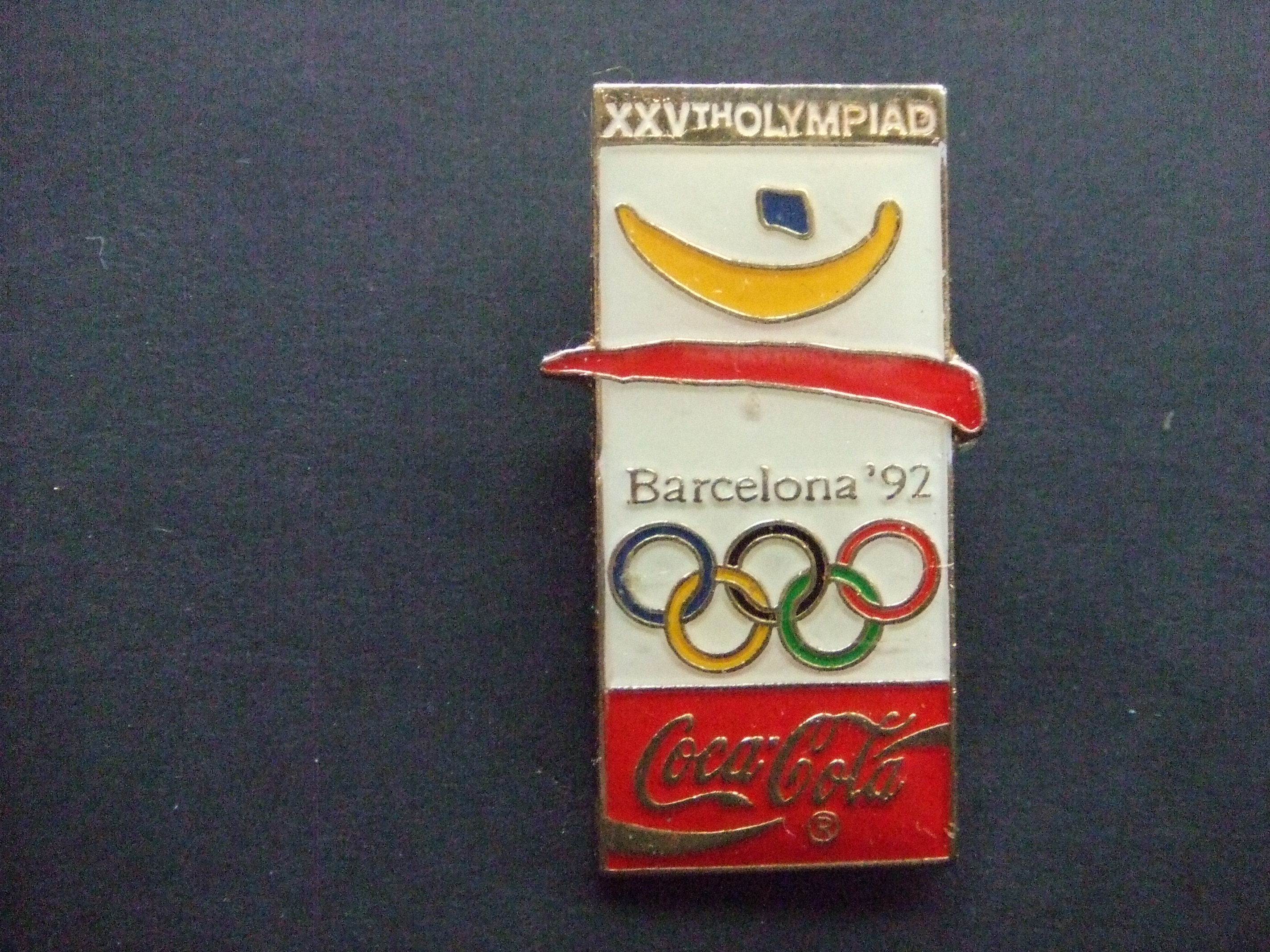 Coca Cola Olympische Spelen Barcelona 1992 logo,wit